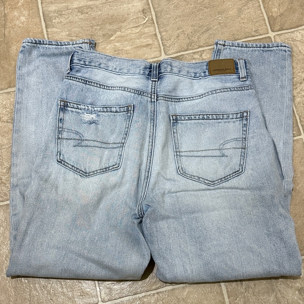 American Eagle Outfitters Light Blue Relaxed Pants - Picture 2 of 8